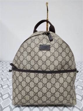 Gucci Orange Patent Messenger Two Way Backpack Triangular With Pocket GUCCI Backpack Nylon Leather Orange Black Silver Auth  main image 4